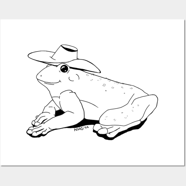 Cowboy Frog Wall Art by Natalie Gilbert